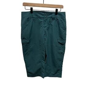 Columbia Omni Shield Dark Teal Lightweight Fast Drying Hiking Outdoor Capri Pant
